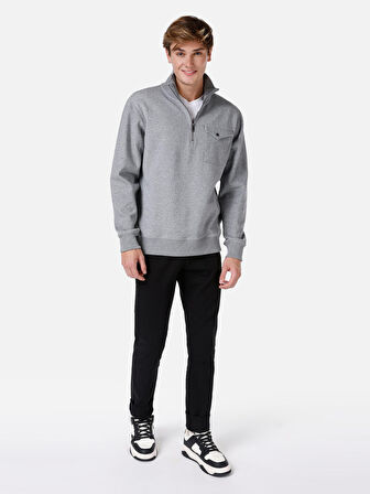 Gri Erkek Tshirt U.kol