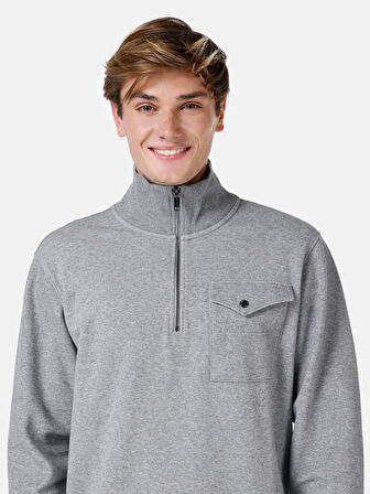 Gri Erkek Tshirt U.kol