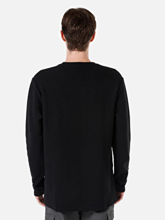 Siyah Erkek Tshirt U.kol