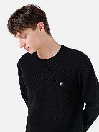 Siyah Erkek Tshirt U.kol
