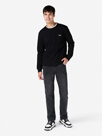 Siyah Erkek Tshirt U.kol