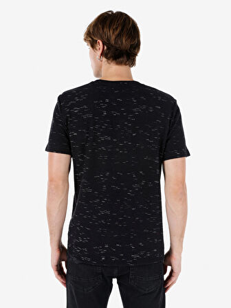 Siyah Erkek Tshirt K.kol
