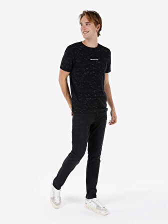 Siyah Erkek Tshirt K.kol
