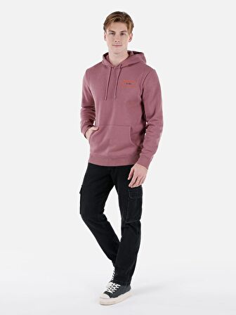 Normal Kesim Kapüşonlu Pembe Erkek Sweatshirt Cl1066869