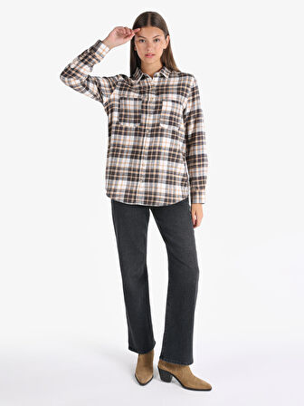 Çok Renkli Kadın Gömlek U.kol