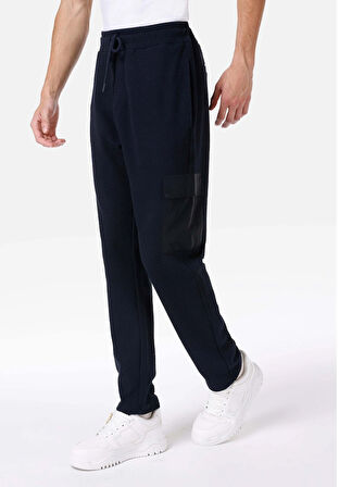Regular Fit Orta Bel  Erkek Lacivert Eşofman Altı