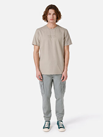 Bej Erkek Tshirt K.kol