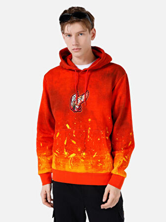 Turuncu Erkek Sweatshirt