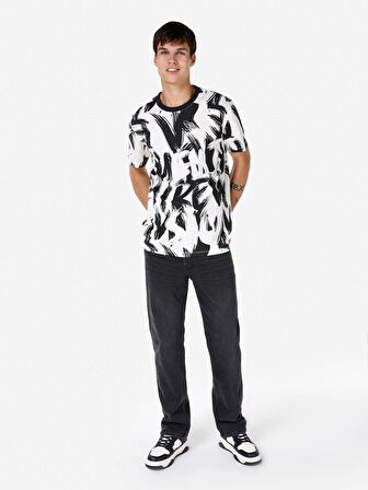 Beyaz Erkek Tshirt K.kol