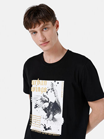 Siyah Erkek Tshirt K.kol