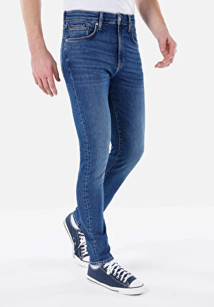 Skinny Fit   Erkek İndigo Jean Pantolon