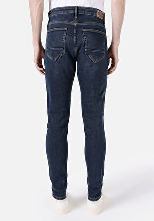 Slim Fit Düşük Bel Düz Paça Lacivert Erkek Pantolon Cl1067186