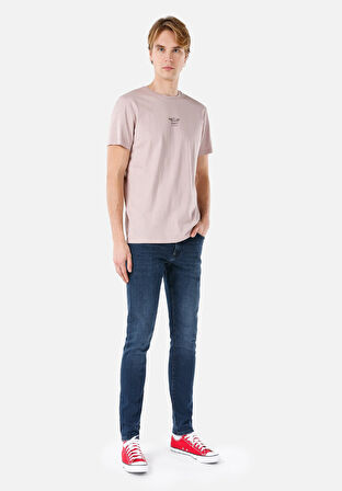 041 Danny Dar Kesim Düşük Bel Düz Paça Mavi Erkek Pantolon Cl1067190