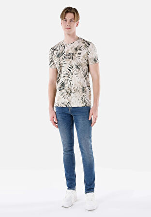 Straight Fit   Erkek Mavi Jean Pantolon