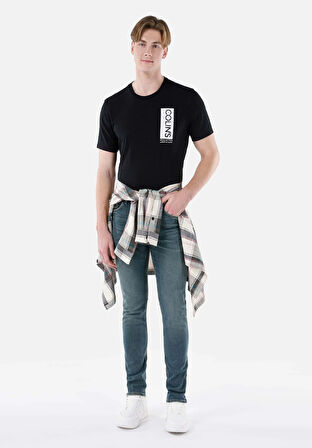 Straight Fit   Erkek Siyah Jean Pantolon