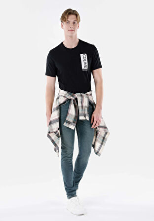 Straight Fit   Erkek Siyah Jean Pantolon