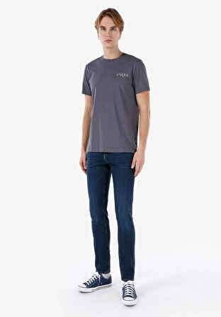 Straight Fit   Erkek Mavi Jean Pantolon