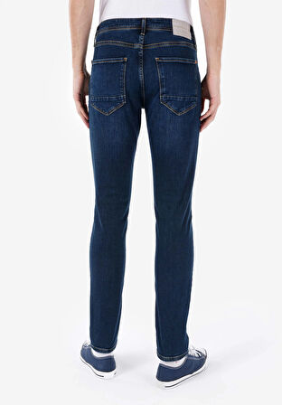 Straight Fit   Erkek Mavi Jean Pantolon