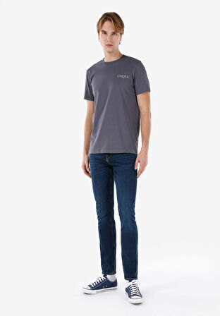 Straight Fit   Erkek Mavi Jean Pantolon
