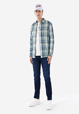 044 Karl Normal Kesim Düşük Bel Düz Paça Koyu Mavi Jean Erkek Pantolon Cl1067230