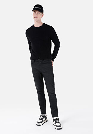 044 Karl Normal Kesim Düşük Bel Düz Paça Lacivert Erkek Pantolon Cl1067237