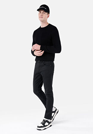 044 Karl Normal Kesim Düşük Bel Düz Paça Lacivert Erkek Pantolon Cl1067237