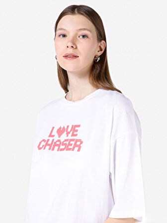 Beyaz Kadın Tshirt K.kol