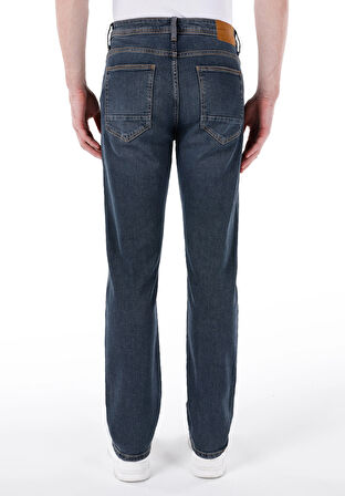 Normal Kesim Orta Bel Düz Paça 041 Danny Koyu Mavi Erkek Pantolon Cl1067275
