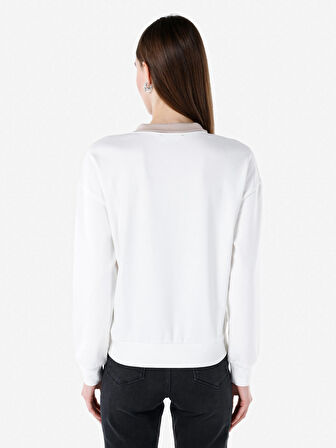 Regular Fit Fermuarlı Düz Kadın Çok Renkli Sweatshirt Cl1067436