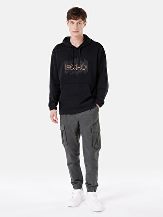 Siyah Erkek Sweatshirt