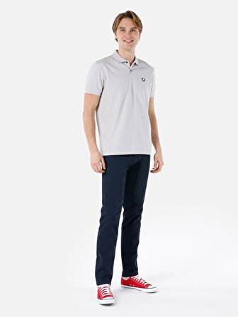 Rahat Normal Kesim Orta Bel Düz Paça Lacivert Erkek Pantolon Cl1067466