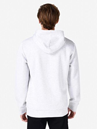 Normal Kesim Kapüşonlu Baskılı Gri Erkek Sweatshirt Cl1067487