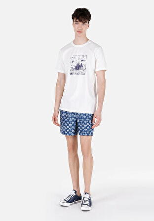 Slim Fit  Erkek Lacivert Deniz Şortu