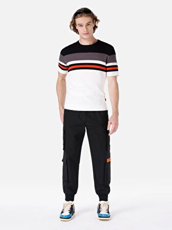 Normal Kesim Orta Bel Düz Paça Siyah Erkek Pantolon Cl1067558