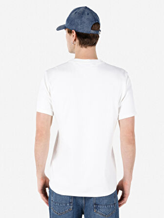 Beyaz Erkek Tshirt K.kol