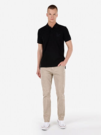 Siyah Erkek Polo K.kol