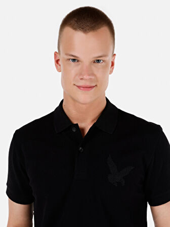 Siyah Erkek Polo K.kol