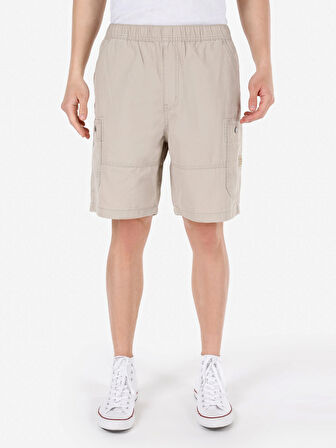 Normal Kesim Orta Bel Bej Erkek Şort Cl1068186