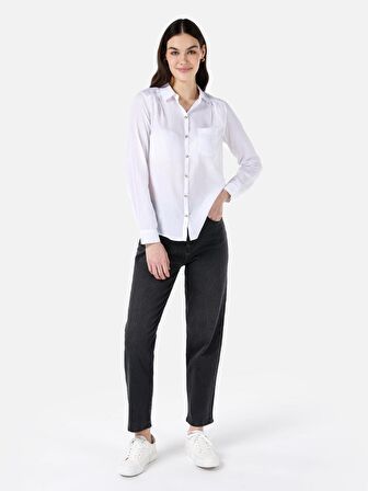 Beyaz Kadın Gömlek U.kol CL1068235