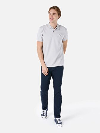 Normal Kesim Polo Yaka Taş Erkek Kısa Kol Tişört