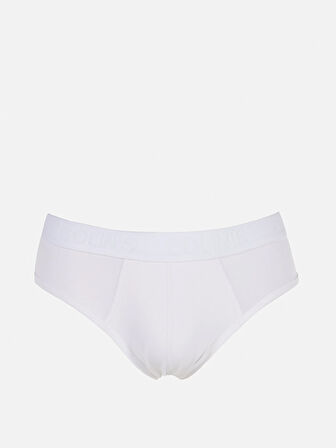 Modern Fit Baskılı Erkek Beyaz Boxer