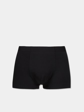 Modern Fit Düz Erkek Siyah Boxer