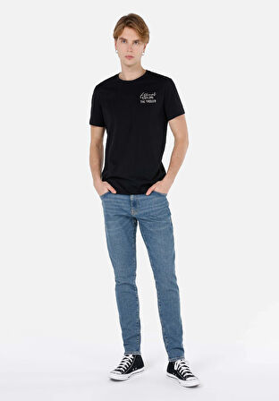 041 Danny Slim Fit   Erkek Mavi Jean Pantolon