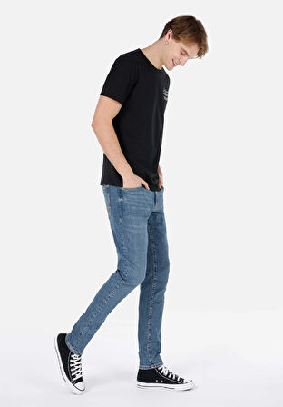 041 Danny Slim Fit   Erkek Mavi Jean Pantolon
