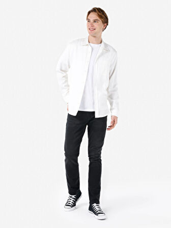 044 Karl Normal Kesim Düşük Bel Düz Paça Mavi Erkek Pantolon Cl1068661