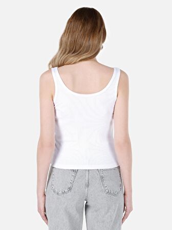Dar Kesim Beyaz Kadın Atlet Cl1068709