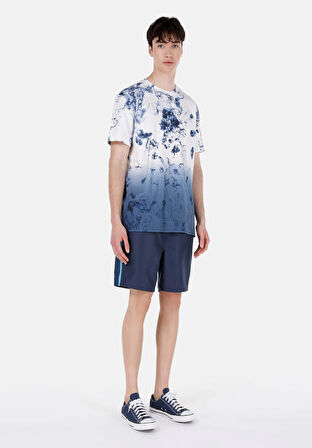 Slim Fit  Erkek Lacivert Deniz Şortu