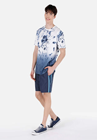 Slim Fit  Erkek Lacivert Deniz Şortu