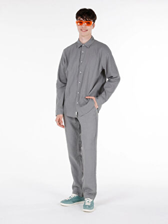 Normal Kesim Orta Bel Düz Paça Yeşil Erkek Pantolon Cl1068760