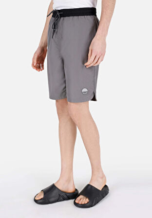 Slim Fit  Erkek Antrasit Deniz Şortu